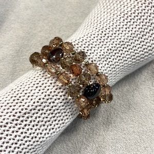 Bracelet set, 3 separate beaded bracelets to be worn together or separately